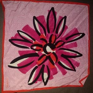 Coach scarf - poppy print